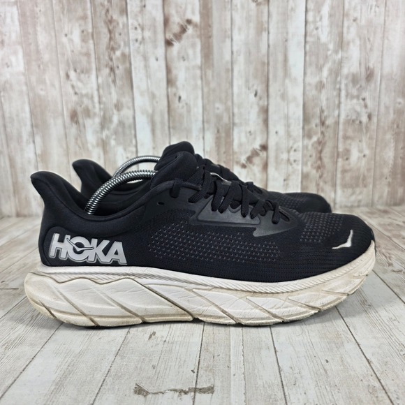 Hoka‎ One One Arahi 7 Men\'s Running Shoes Black White Size 11 D 1147850 main image 6